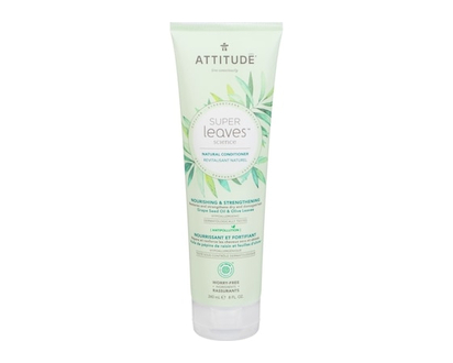 Attitude Revitalisant naturel Super Leaves Nourrissant et fortifiant, huile de pépins de raisin et feuilles d’olivier - 240.0 ML