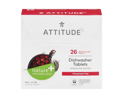 Attitude Pastilles pour lave-vaisselle, Sparkling Dishes - 416.0 G