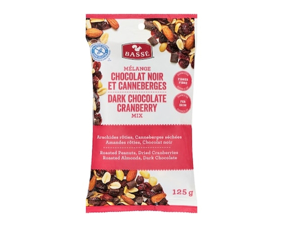 Basse Dark Chocolate Cranberry Mix - 125.0 G