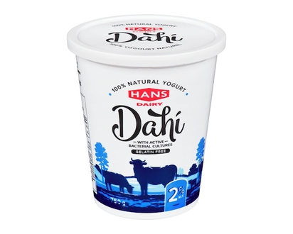 Hans Dairy 2% Natural Yogurt - 750.0 G
