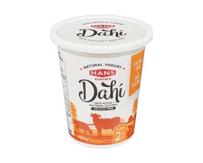 Hans Natural Yogurt Plain 2% M.F. - 650.0 G