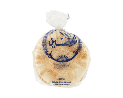 Sunbake White Pita, 8 in - 350.0 G