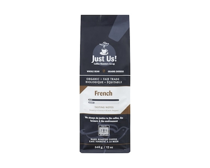 Just Us Whole Bean Coffee, French Roast - 340.0 G