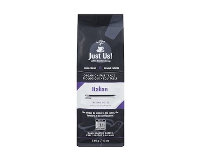 Just Us Whole Bean Coffee, Italian - 340.0 G