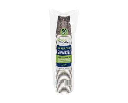 8oz Paper Cup for Hot and Cold Beverage 50 Cups - 50.0 EA