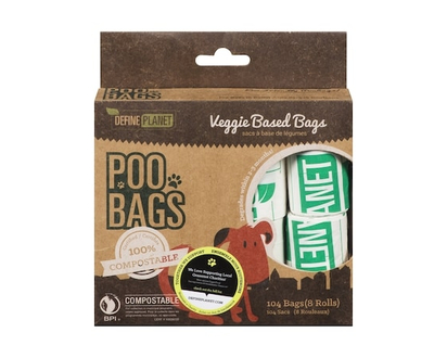 Define Planet Compostable Poo Bags - 104.0 EA