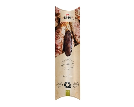Les Saucissons 1546 Saucisse sèche, nature, 90 g - 90.0 G