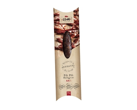 Les Saucissons 1546 Saucisse sèche, pili pili Madagascar, 90 g - 90.0 G