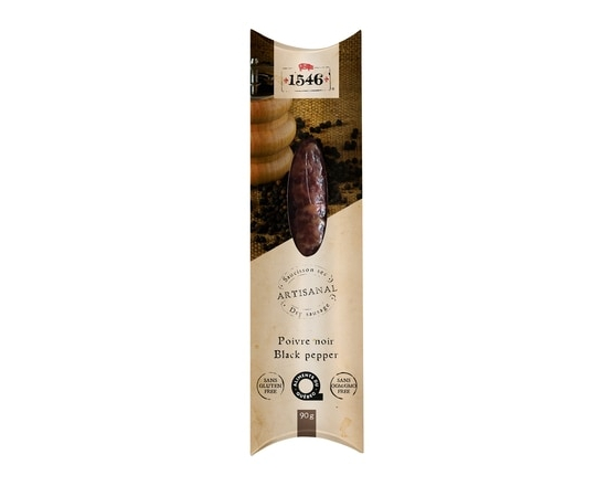 Les Saucissons 1546 Saucisse sèche, poivre noir, 90 g - 90.0 G