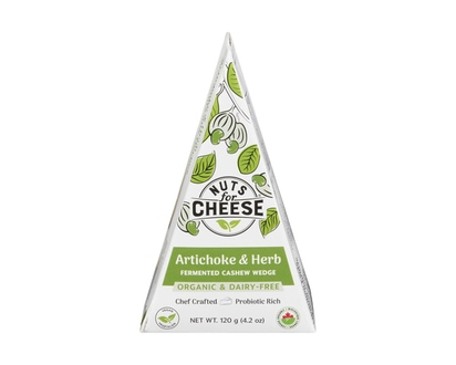 Nuts for Cheese Organic & Dairy-Free Fermented Cashew Product Artichoke & Herb - 120.0 G