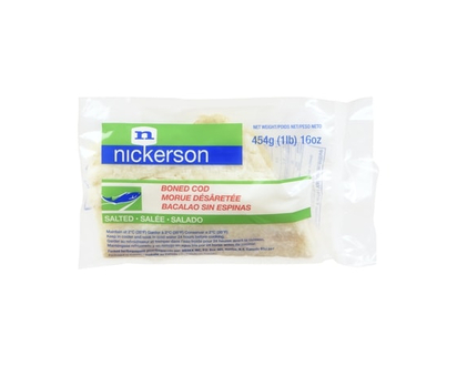 Nickerson Boned Cod, Salted - 454.0 G