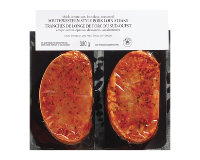 Southwestern Style Pork Loin Steaks - 380.0 G