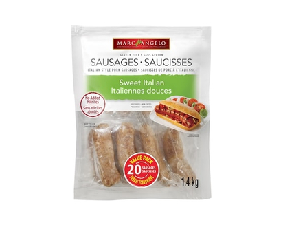 Marc Angelo Saucisses italiennes, douces - 1.4 KG