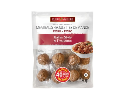 Marcangelo Frozen Italian Style Pork Meatballs - 1.4 KG