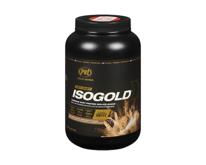 PVL Essentials Iso Gold Premium Whey Protein Isolate Shake Ice Cream Cookie Sandwich Flavour - 908.0 G