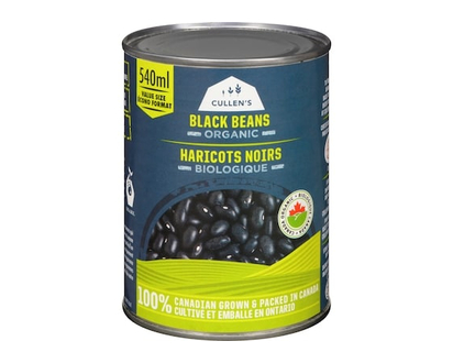 Cullen's Organic Canned Black Beans - 540.0 ML