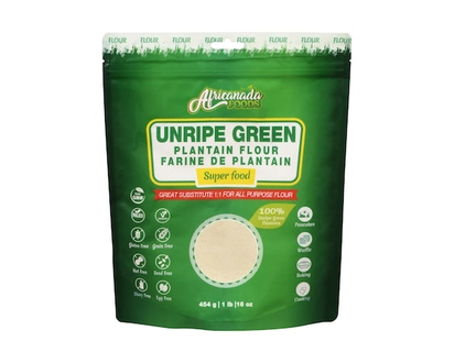 Africanada Plantain Flour Unripe Green - 454.0 G