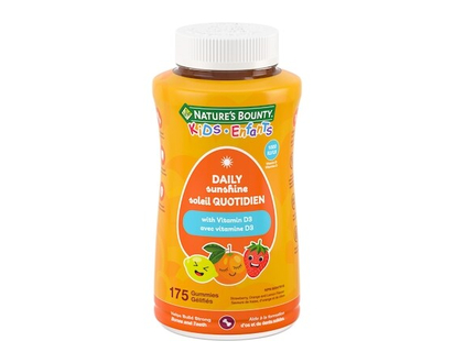 Nature’s Bounty Vitamines soleil quotidien enfants, vit. d3 - 175.0 EA