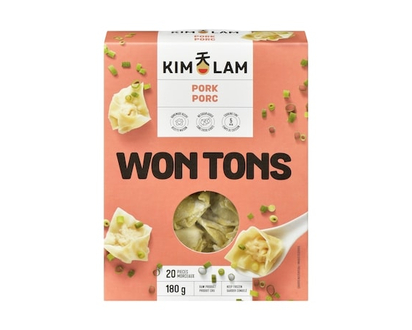 Kim Lam Pork Wontons, Preservative Free, 20 Pieces - 180.0 G