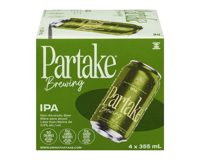 Partake Bière artisanale sans alcool, IPA - 355.0 ML