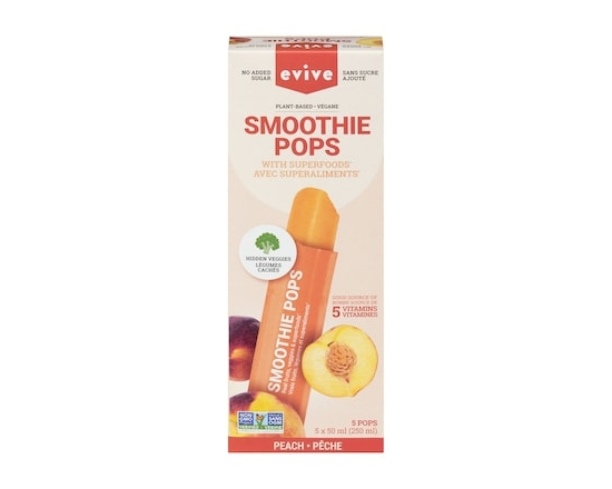 Evive Smoothie pops pêche - 50.0 ML