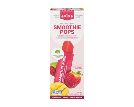 Evive Smoothie pops fraise mangue - 250.0 ML