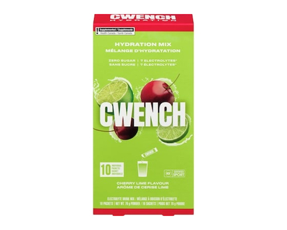 CWENCH Hydration Mix Electrolyte Drink Mix Powder Cherry Lime Flavour - 10.0 EA