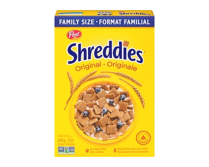 Post Shreddies céréales originale format familial - 635.0 G