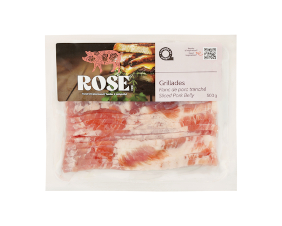 Rose Flanc de porc tranché - 500.0 G