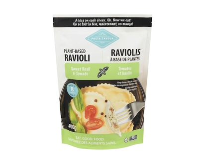 Pasta Tavola Plant-Based Ravioli Sweet Basil & Tomato - 400.0 G