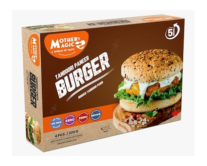 Mother's Magic Tandoori Paneer Burger - 320.0 G