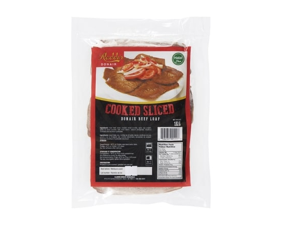 Beef Donair, Cooked & Sliced - 1.0 KG