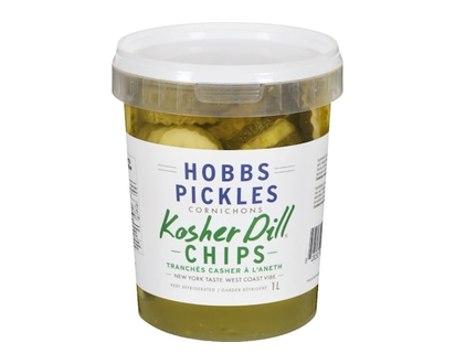 Hobbs Pickles Pickles Kosher Dill Chips - 1.0 L