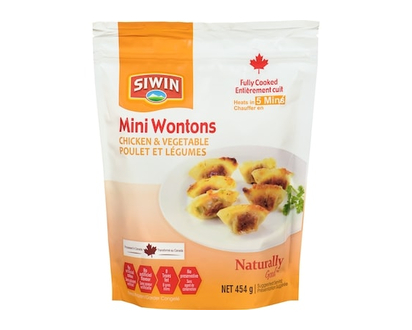 Siwin Chicken & Vegetable Mini Wontons - 454.0 G