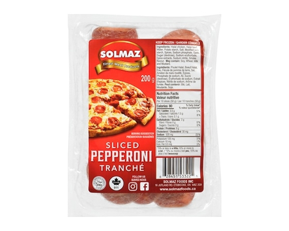 Solmaz Halal Sliced Pepperoni - 200.0 G