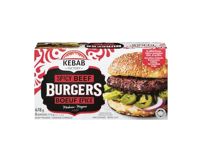 Kebab Factory Spicy Beef Burgers Medium - 678.0 G
