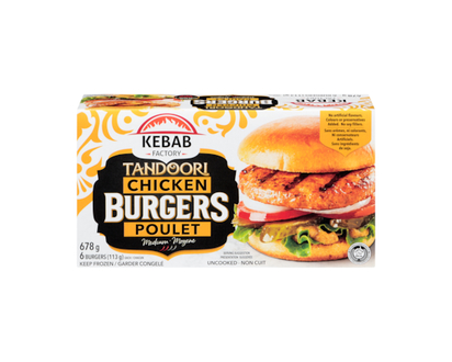 Kebab Factory Tandoori Chicken Burgers - 678.0 G