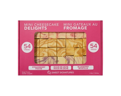 Mini Cheesecake Delights, 54-Piece - 1.36 KG