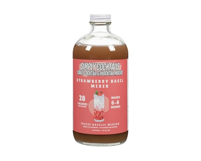 Simply Cocktails Handcrafted Cocktail Mixers Strawberry Basil - 480.0 ML
