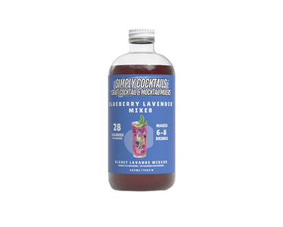 Simply Cocktails Handcrafted Cocktail Mixers Blueberry Lemon Lavender - 480.0 ML