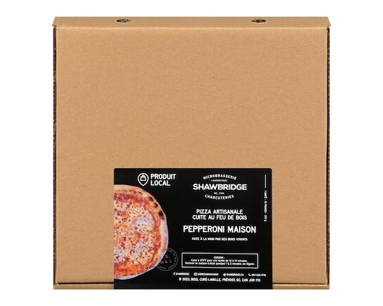 Shawbridge Pizza artisanale cuite au feu de bois pepperoni maison 10 pouces - 375.0 G