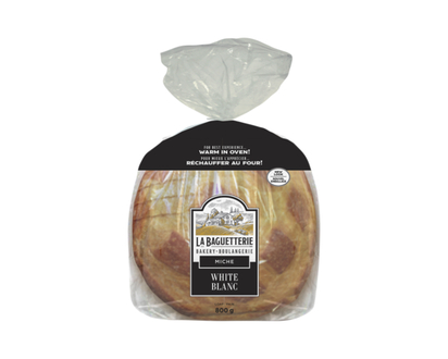 La Baguetterie White Miche Sliced - 800.0 G