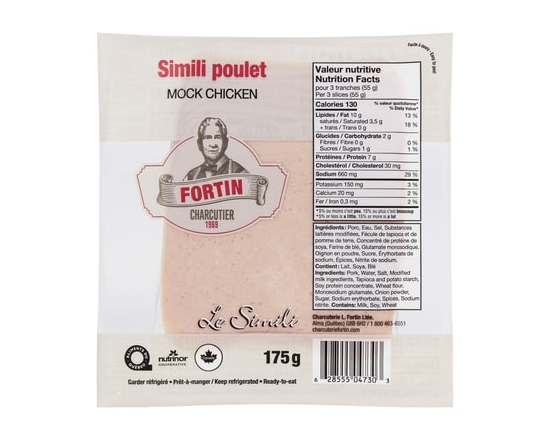 Fortin Simili poulet - 175.0 G