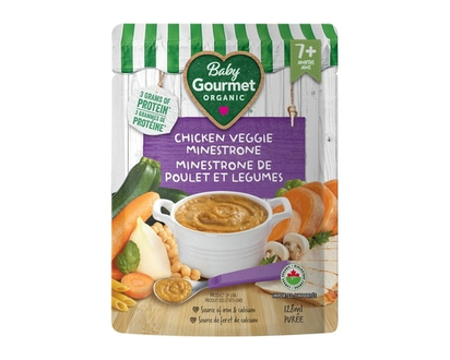 Baby Gourmet Organic Meal Chicken Veggie Minestrone - 128.0 ML