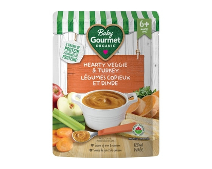 Baby Gourmet Organic Meal Hearty Veggie & Turkey - 128.0 ML