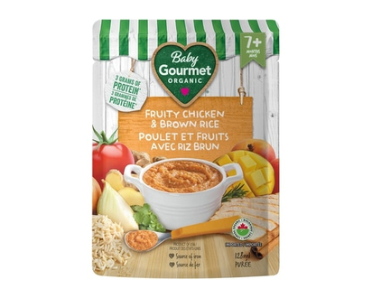 Baby Gourmet Organic Meal Fruity Chicken & Brown Rice - 128.0 ML