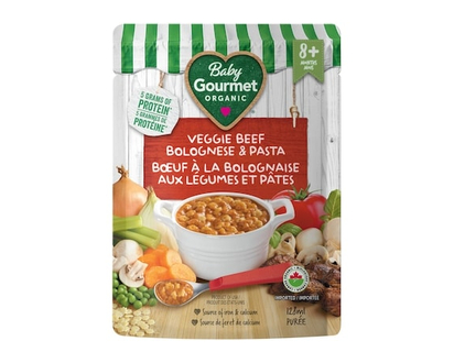 Baby Gourmet Organic Meal Veggie Beef Bolognese & Pasta - 128.0 ML
