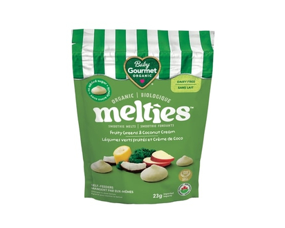 Baby Gourmet Melties Fruity Greens & Coconut Cream organic baby snack - 23.0 G