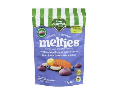 Baby Gourmet Melties Blueberry Sweet Potato & Coconut Cream organic baby snack - 23.0 G