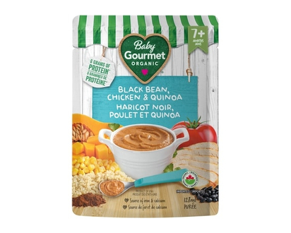 Baby Gourmet Organic Meal Black Bean Chicken & Quinoa - 128.0 ML